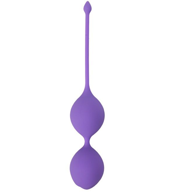 Фиолетовые вагинальные шарики SEE YOU IN BLOOM DUO BALLS 29MM. Вес - 60 гр.