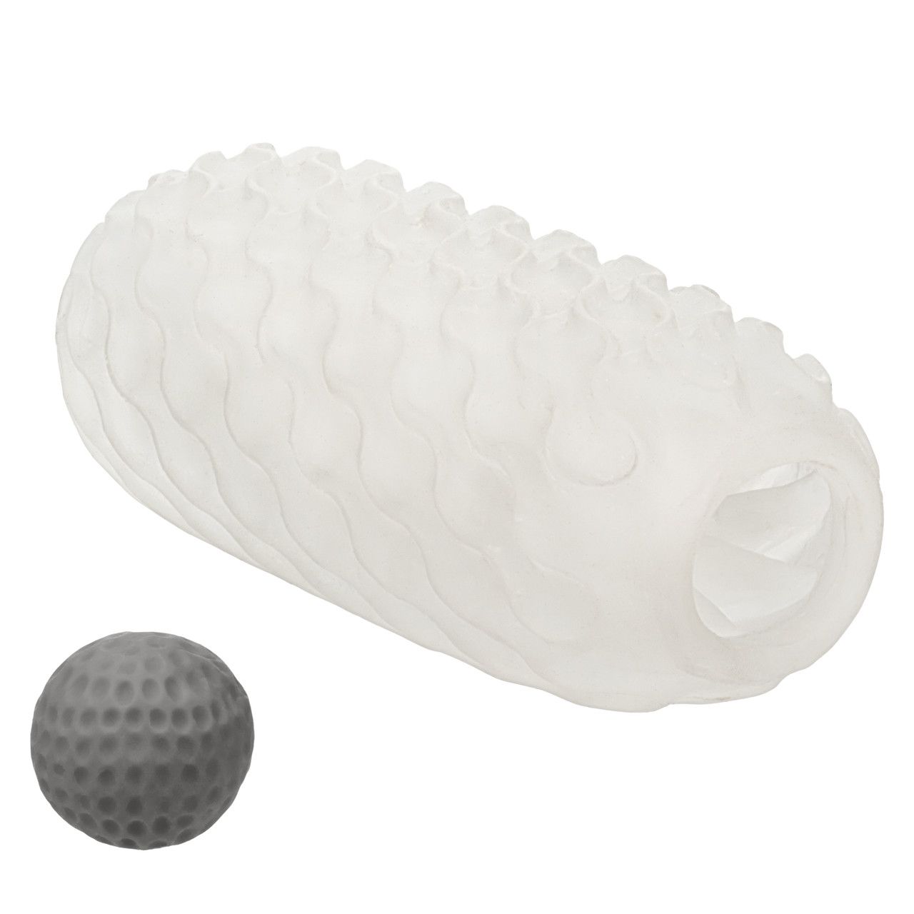 Мастурбатор Reversible Squishy Ball Stroker - это двухсторонний мастурбатор закрытого типа, рельеф которого можно менять в зависимости от стороны игрушки. Кроме того, внутри мастурбатора есть мягкий шарик с необычной текстурой для дополнительной стимуляции головки члена.