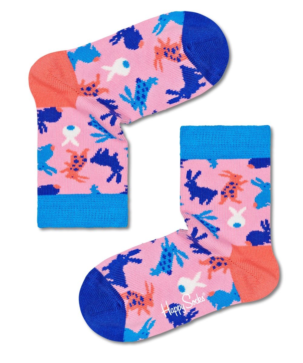 Детские носки Kids Bunny Sock с разноцветными зайчиками.