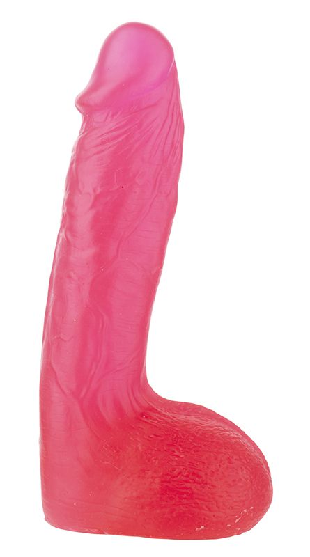 Розовый фаллоимитатор XSKIN 7 PVC DONG. Упругий, с ярко выраженным рельефом.