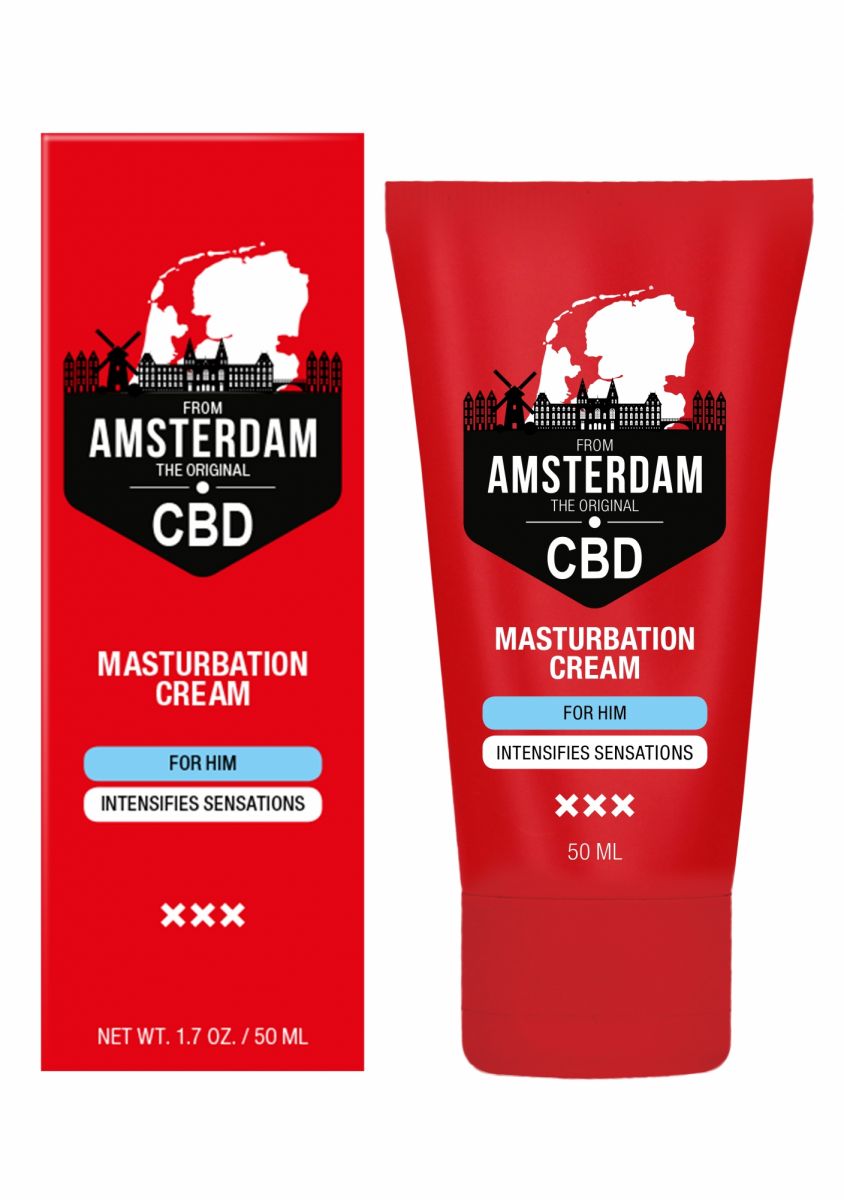 Крем для мастурбации для мужчин CBD from Amsterdam содержит активный ингредиент CBD (каннабидиол). Он интенсивно увлажняет кожу и обеспечивает долгое скольжение.