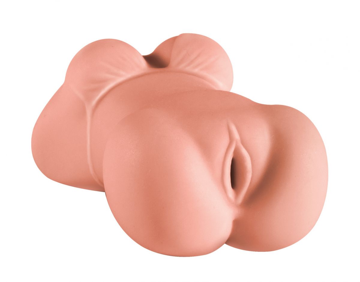 Мастурбатор телесного цвета представляет собой женскую вагину с упругой грудью. Создан данный интимный аксессуар из мягкого и эластичного материала. Внутри мастурбатор имеет рельефность, направленную на максимальное возбуждение члена.
