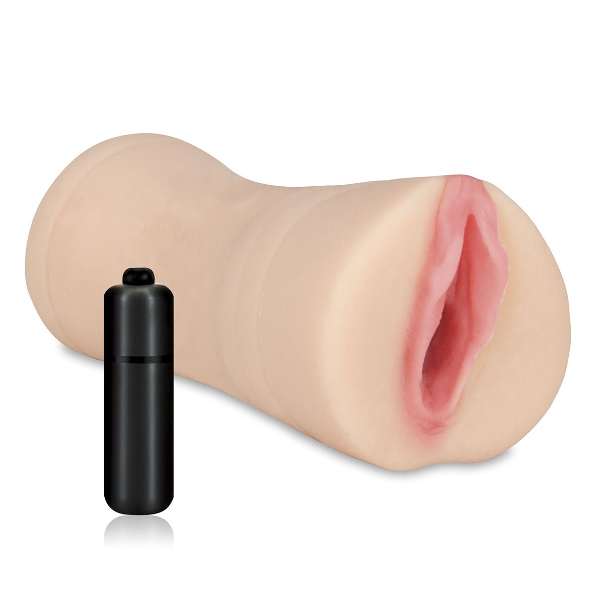 Компактный ручной мастурбатор в виде вагины, обеспечивающий повышенную чувствительность от процесса благодаря особому рельефу внутреннего канала. Эргономичная форма и внешние текстуры позволяют удобно и надежно расположить игрушку в руке. В комплекте идет компактная вибропуля, которую можно поместить в мастурбатор для дополнительной стимуляции. Вибропуля работает от 3 часовых батареек типа LR44. Мастурбатор выполнен из из мягкого и приятного на ощупь TPR. Имеет сквозное отверстие, которое упрощает процесс чистки игрушки.