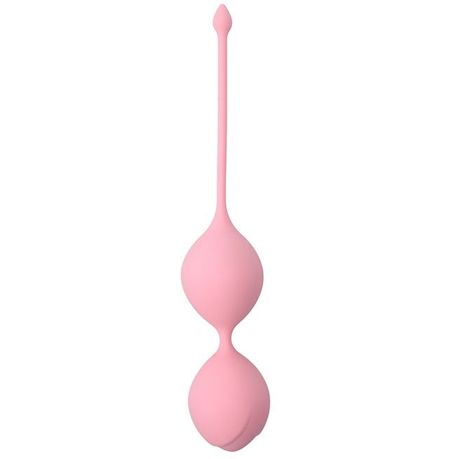 Розовые вагинальные шарики SEE YOU IN BLOOM DUO BALLS 36MM. Вес - 90 гр.