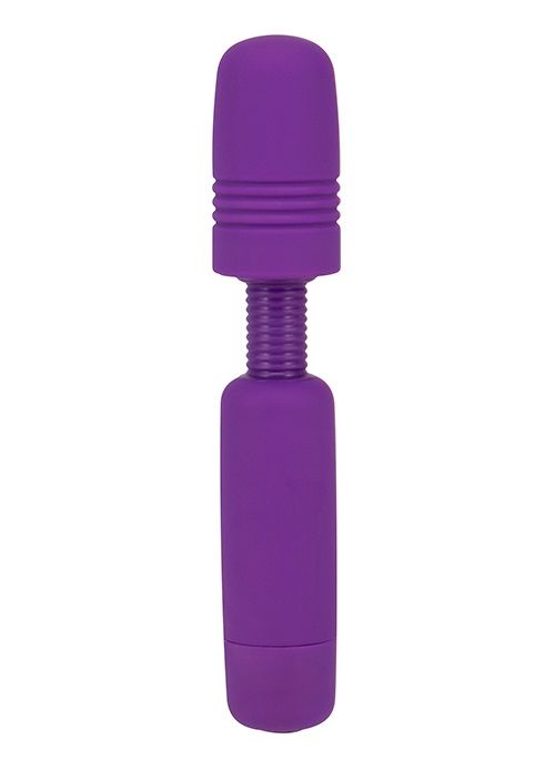 Фиолетовый мини-вибратор POWER TIP JR MASSAGE WAND. Имеет головку на гибкой шее, позволяет сделать стимуляцию более точечной. 7 режимов вибрации.