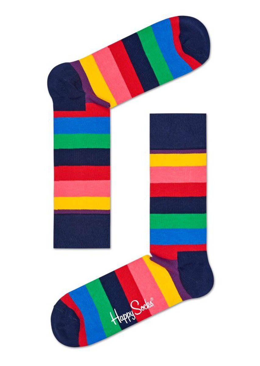 Яркие полосатые носки унисекс Stripe Sock.