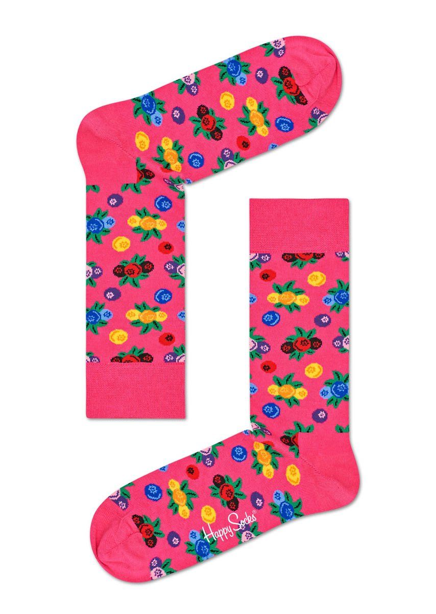 Розовые носки Berry Sock с ягодками.