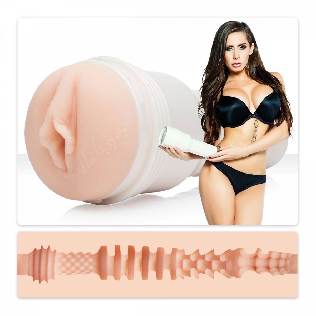 Мастубратор Fleshlight — это одна из самых качественных секс-игрушек для мужчин. Это удобная туба, внутри которой расположен ультра реалистичный материал — SuperSkin. Он нежно обхватывает член и дарит невероятное блаженство. Продуманная конструкция позволяет регулировать количество воздуха внутри, и искусственно созданный вакуум дарит ощущения орального секса.<br><br>  Представляем мастурбатор от Fleshlight, повторяющий каждую складочку и изгиб манящей попки звезды фильмов для взрослых Мэдисон Айви. Если вы видели Мэдисон Айви в одной из ее многочисленных главных ролей или эпизодических сцен, вам может быть трудно выбросить ее из головы. Теперь именно вы можете ощутить, каково это - оказаться в постели с одной из мировых знаменитостей.<br><br>  Вход в маструбатор полностью копирует нежное тело аппетитной девушки. Внутри же создана особая поверхность, которая массирует пенис. Расширения, сужения, выступы и складочки воздействуют нежно и интенсивно.