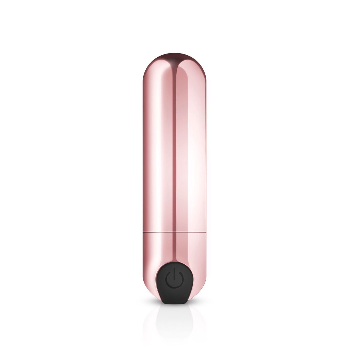 Золотистая вибропуля Rosy Gold Bullet Vibrator. Перезаряжаемая. Имеет идеально гладкую поверхность и 10 режимов вибрации.