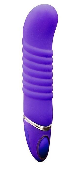 Фиолетовый перезаряжаемый вибратор PROVIBE. Имеет загнутую головку для лучшей G-стимуляции, а также 10 режимов вибрации.