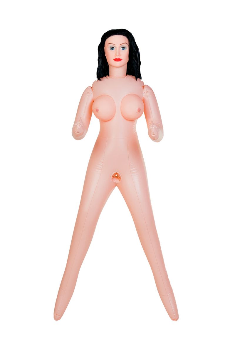 Надувная кукла, новой коллекции Dolls-X. Линейка отличается высоким качеством исполнения.  Всего 2 любовных отверстия. В комплекте: кукла, насос, виброяйцо, вагина-анус.