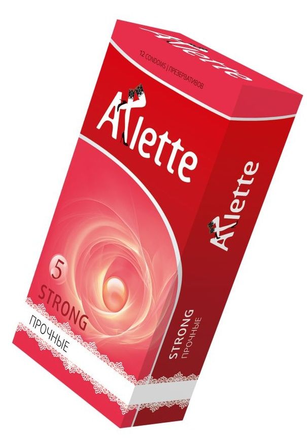 Ультрапрочные презервативы Arlette Strong созданы для самых жарких игр. Утолщенная стенка гарантирует надежную защиту даже тем, кто любит пожестче, и сохраняет хороший уровень чувствительности. Размер 185 мм намного комфортнее, чем стандартный 180 мм. Он предотвращает сдавливание члена и сползание презерватива во время секса. Приятный аромат тутти-фрутти настраивает на игривый лад и не раздражает химическим запахом. Непревзойденное качество латекса, отслеживаемое на всех этапах изготовления, отлично защищает от ЗППП и нежелательной беременности. В упаковке - 12 шт.<br> Толщина стенки - 0,09 мм.<br> Ширина - 52 мм.
