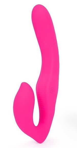 Ярко-розовый безремневой страпон NAMI. Имеет 9 режимов вибрации. Выполнен из нежнейшего медицинского силикона. Рабочая длина - 12 см.