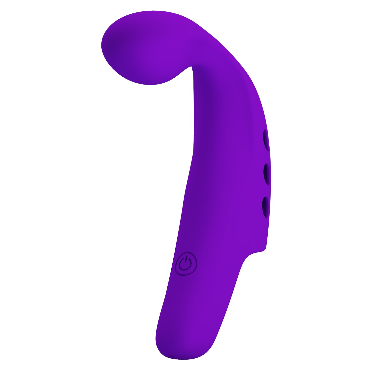 Фиолетовая вибронасадка на палец Gorgon.10 режимов вибрации.
