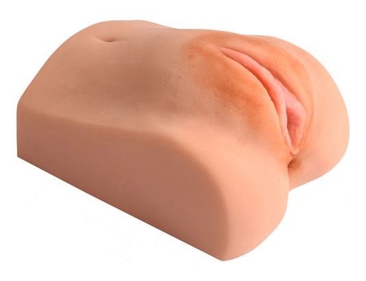 Великолепная секс-игрушка с двумя функциональными отверстиями максимально реалистично имитирует самые пикантные части женского тела - половые губы, ягодицы, анальное отверстие. Размеры - 17,5 х 13,5 х 10 см.