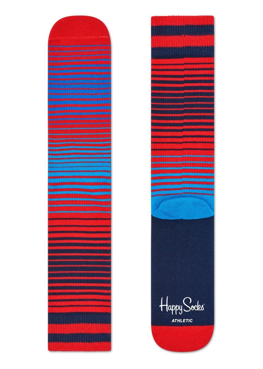Яркие носки унисекс Athletic Sunrise Sock с полосками различной ширины.