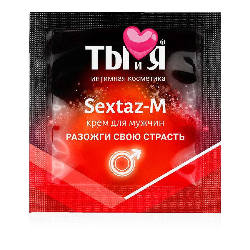 Через несколько минут после втирания крема в половой член усиливается как сексуальное желание, так и эрекция. Стоит отметить, что Sextaz-M можно накладывать под презерватив.   20 шт в упаковке