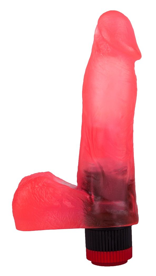 Это реалистичная секс-игрушка от LOVETOY покорит вас своими способностями с первой же минуты использования. <br><br> Вибратор выполнен из гипоаллергенного розового геля и имеет слабо выраженный рельеф.  Бархатистая на ощупь поверхность имитирует текстуру настоящей кожи  - есть и вены, и мелкие складочки. <br><br> Упругая секс-игрушка порадует мультискоростной вибрацией, а пышная мошонка – нежной стимуляцией клиторальной зоны.