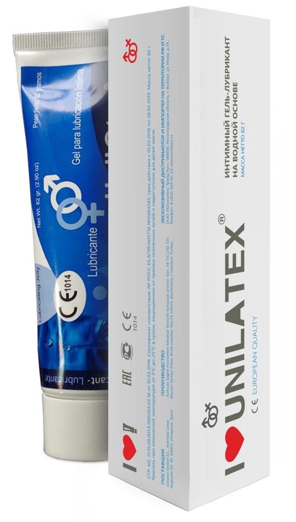 Лубрикант Unilatex Gel, стерильный, гипоаллергенный, растворяется в воде, не оставляет пятен, без запаха, не содержит токсичных компонентов, без пузырьков воздуха.