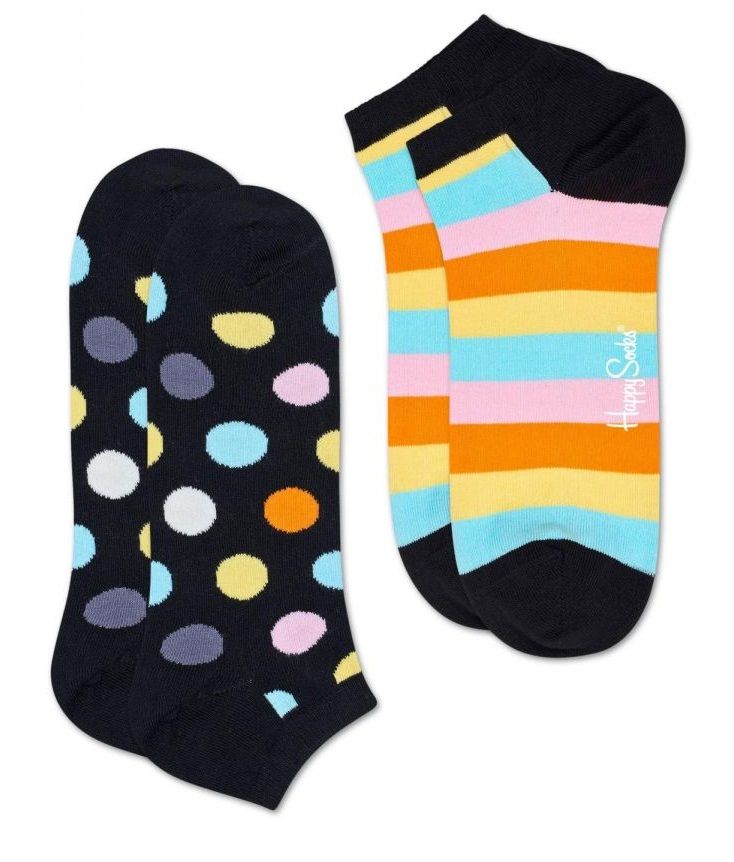 Набор из 2 пар носков 2-Pack Classic Big Dot Socks: в горошек и в полоску.