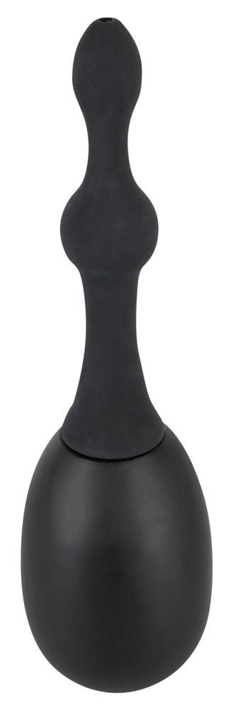 Анальный душ-стимулятор малого размера Black Velvets. Насадка фигурная, накручивается на грушу при помощи резьбы.  Диаметр насадки - 1,1-3 см.