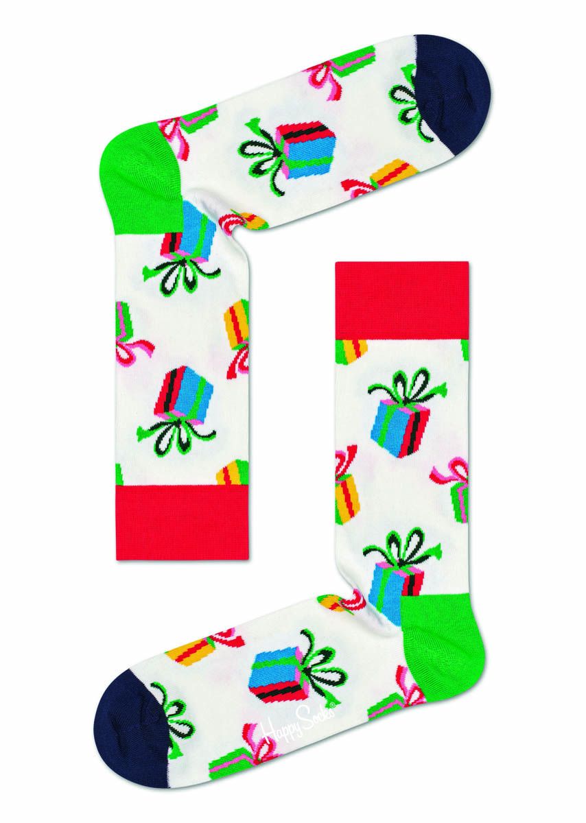 Носки унисекс Presents Sock с принтом в виде подарков.