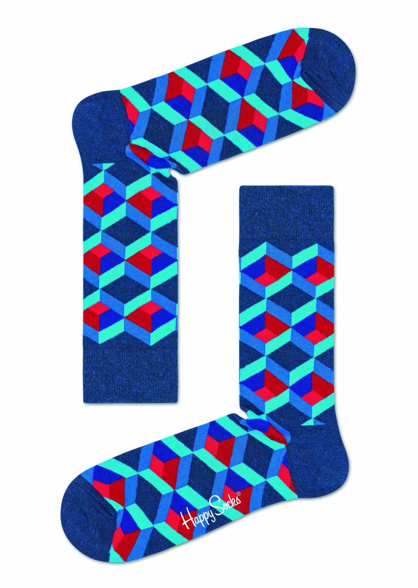 Синие носки унисекс Optic Square Sock.