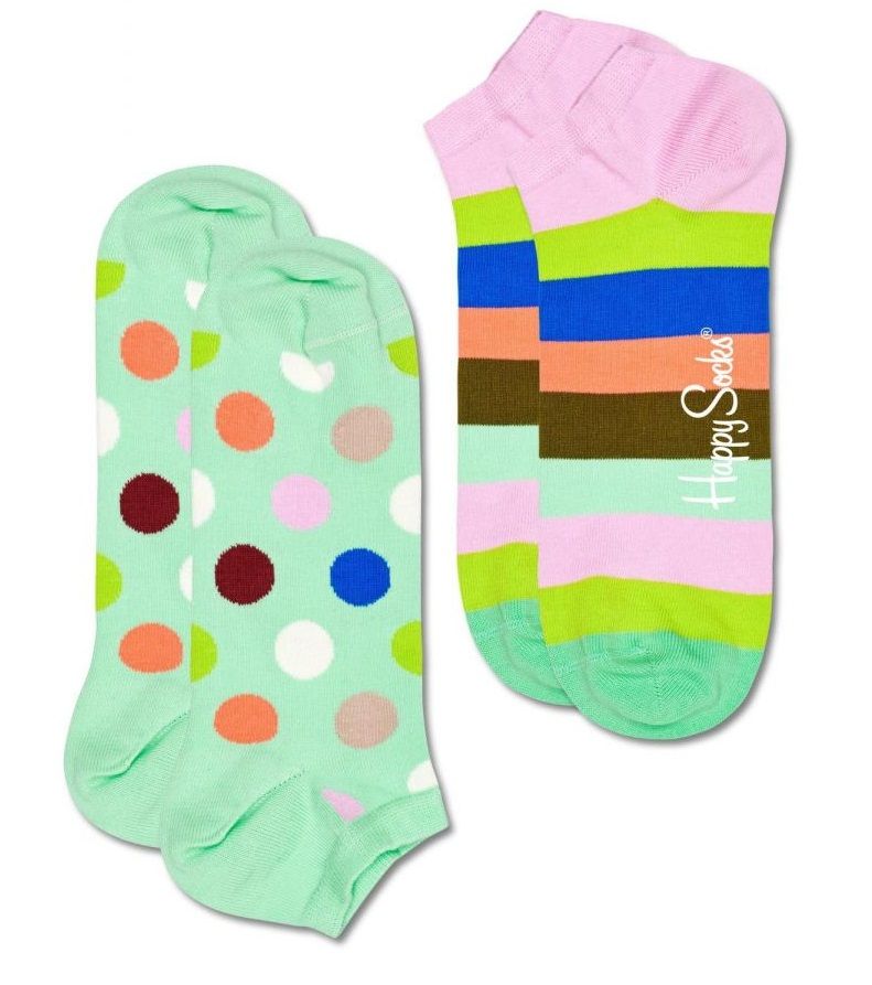 Набор из 2 пар низких носков 2-Pack Big Dot Stripe Low Sock.