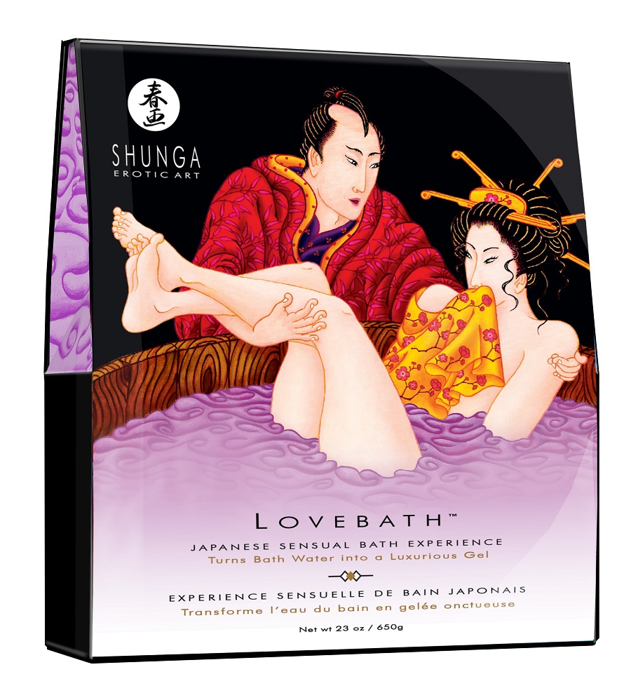 Соль для ванны Lovebath Sensual lotus, превращающая воду в гель.