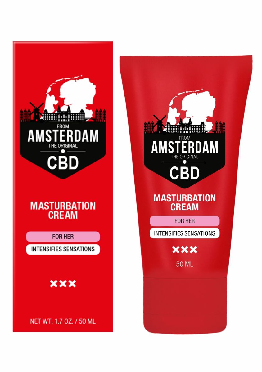 Крем для мастурбации для Нее CBD from Amsterdam содержит активный ингредиент CBD (каннабидиол). Крем интенсивно увлажняет кожу и обеспечивает длительное скольжение.