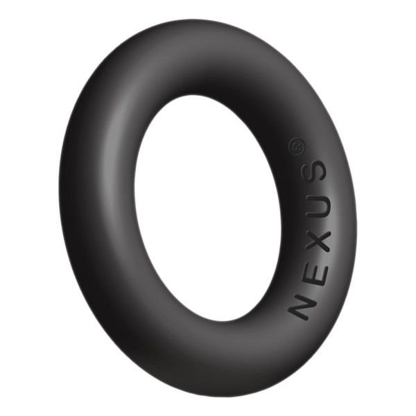Черное эрекционное кольцо Nexus Enduro Plus. Стильный аксессуар для усиления эрекции и удержания пениса в состоянии максимальной напряженности.  Внутренний диаметр - 3,5 см.