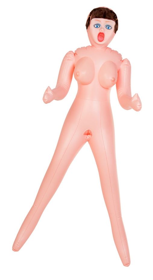 Надувная кукла, новой коллекции Dolls-X. Линейка Passion отличается высоким качеством исполнения, кукла с кибер-вставкой - вагиной и анусом! Всего 3 любовных отверстия. В комплекте: кукла, вагина-анус, насос.