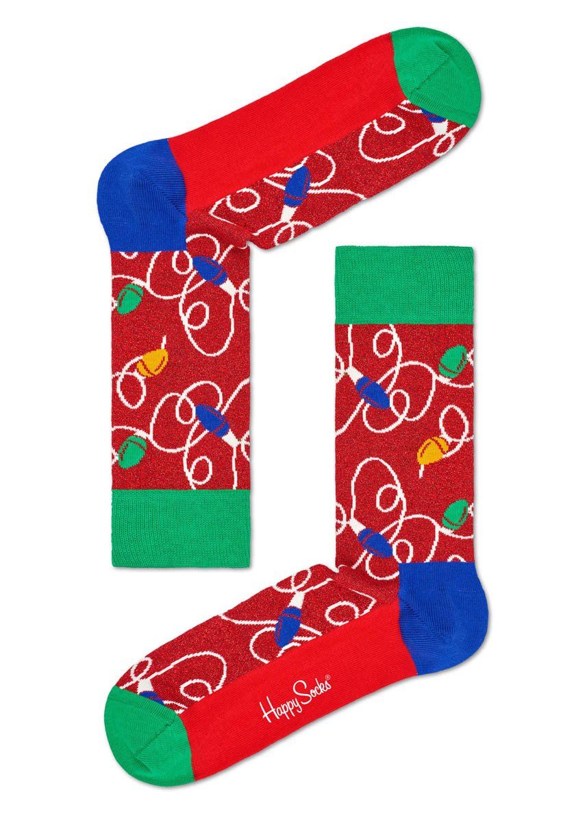 Носки унисекс Holiday Lights Sock с гирляндами.