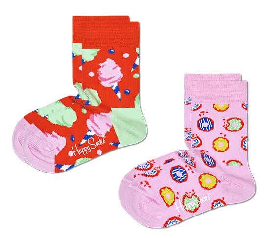 Набор из 2 пар детских носков 2-Pack Kids Cotton Candy Sock со сладостями.