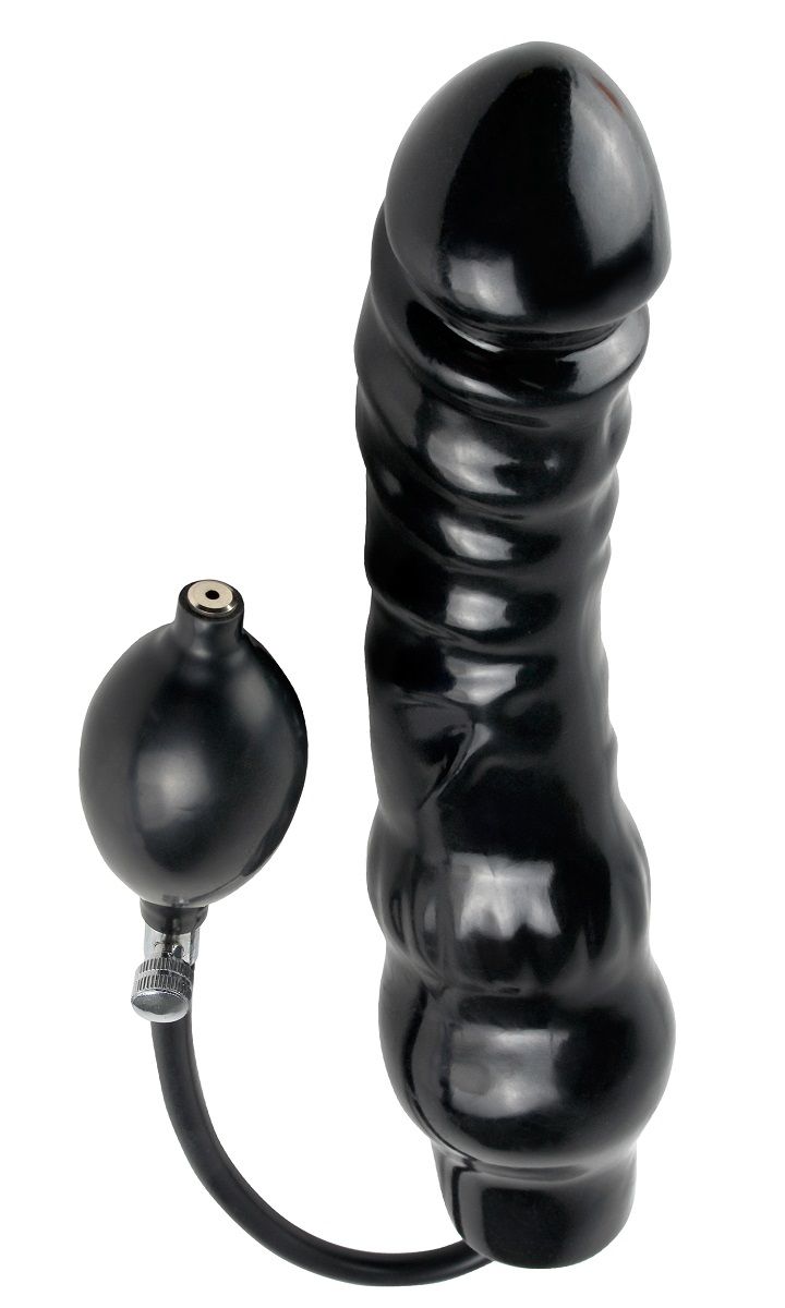 Накачивающийся фаллоимитатор элегантного чёрного цвета и волнующего исходного размера Inflatable Ass Blaster. Способен увеличиваться до 10 см. в диаметре - сможете ли вы решиться на такое испытание?<br><br>  Почувствуйте, как он набухает внутри вас. Сжимайте грушу, и он будет растягивать стеночки ануса/вагины, приводя вас в неописуемый восторг! Увеличенная головка, а также рельефные бороздки и ребра по всей длине ствола обеспечивают дополнительную стимуляцию.