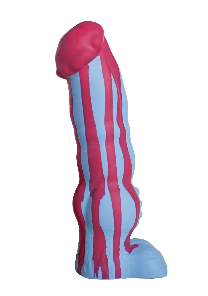 Если вы являетесь фанатом больших и оригинальных на вид секс-игрушек, модель «Фелкин Large» от Erasexa – первого и пока единственного российского производителя товаров интимного назначения для поклонников зооэротики – определённо заслуживает вашего внимания. <br><br> Голубой, с розовыми полосками фаллос выполнен вручную из нежнейшего силикона и покоряет как внушительными габаритами, так и совсем нестандартными формами. Головка чуть приплюснута и бугриста по краю, а над мошонкой возвышается пышный узел. <br><br> Впустите неведомого монстра в себя, чтобы испытать по-настоящему фантастический по силе оргазм!  Рабочая длина - 23 см.<br> Диаметр ствола - 5,7 см.