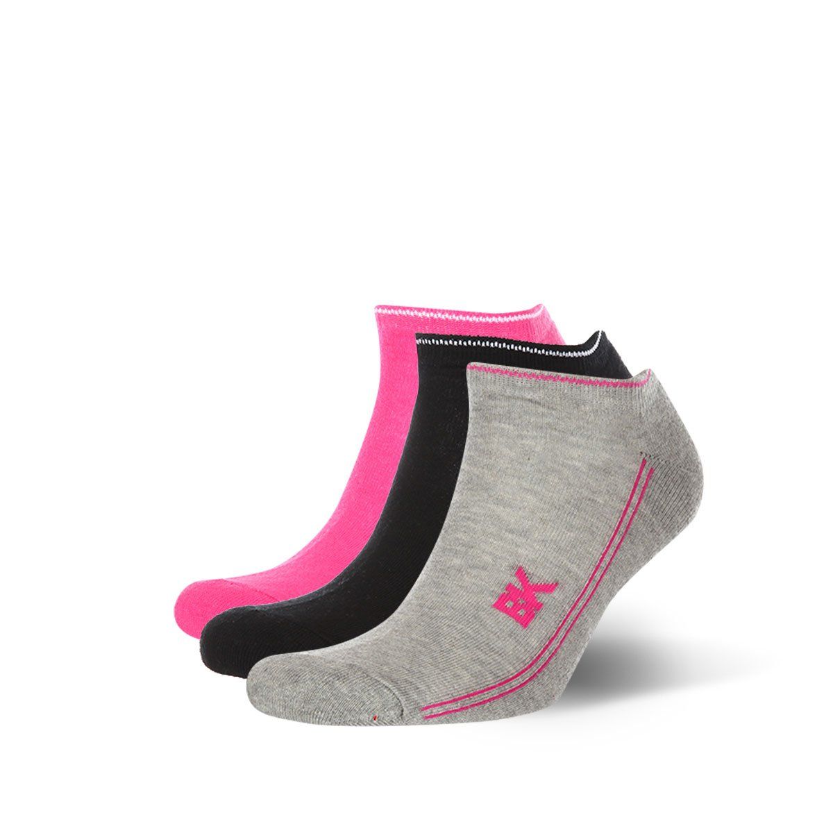 Носки BK sport sneaker socks ladies terry sole. В наборе 3 пары разного цвета.
