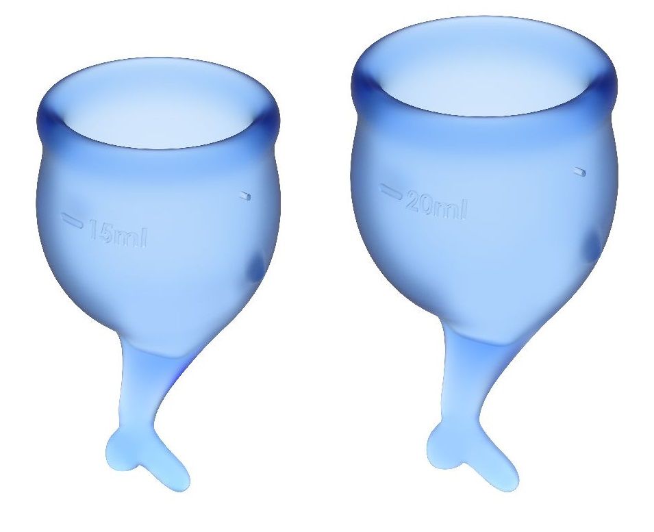 Feel secure Menstrual Cup - набор, состоящий из двух менструальных чаш, вместимостью 15 и 20 мл. Изготовлены они из медицинского, приятного на ощупь силикона. Благодаря бесшовной обработке и элегантно расположенной мини-ручке в виде хвостика чашка очень проста и приятна в использовании.<br><br>  Менструальная чаша является экологически чистой альтернативой тампонам. Гибкий материал идеально адаптируется к вашим контурам и обеспечивает безопасную гигиеническую защиту на срок до 12 часов. Для более комфортного введения в первые разы можно использовать лубрикант на водной основе.