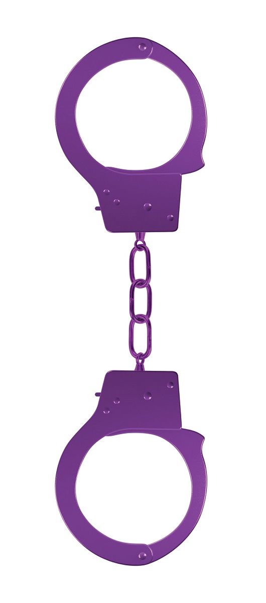 Фиолетовые наручники OUCH! Purple. Ключики в комплекте.
