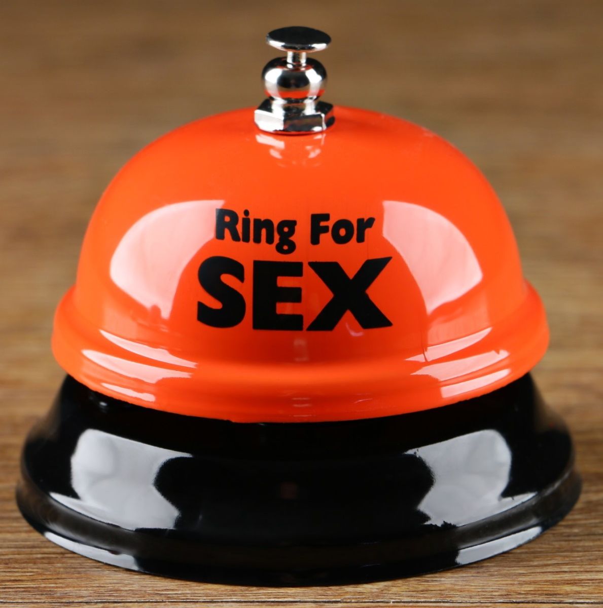 Настольный звонок RING FOR SEX. Цвета в ассортименте, но не могут быть выбраны!