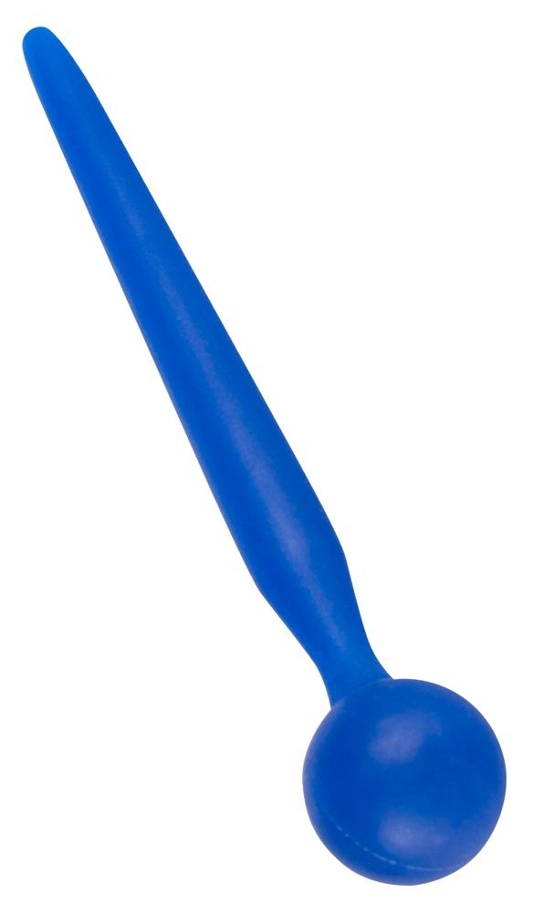 Синий уретральный стимулятор Penis Plug. Рабочая длина - 8 см.<br> Минимальный диаметр - 0,4 см.