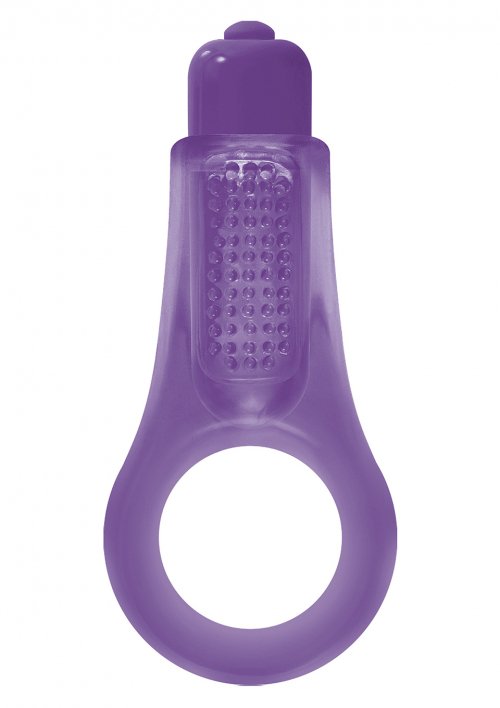 Фиолетовое эрекционное кольцо Firefly Couples Ring. С вибрацией.