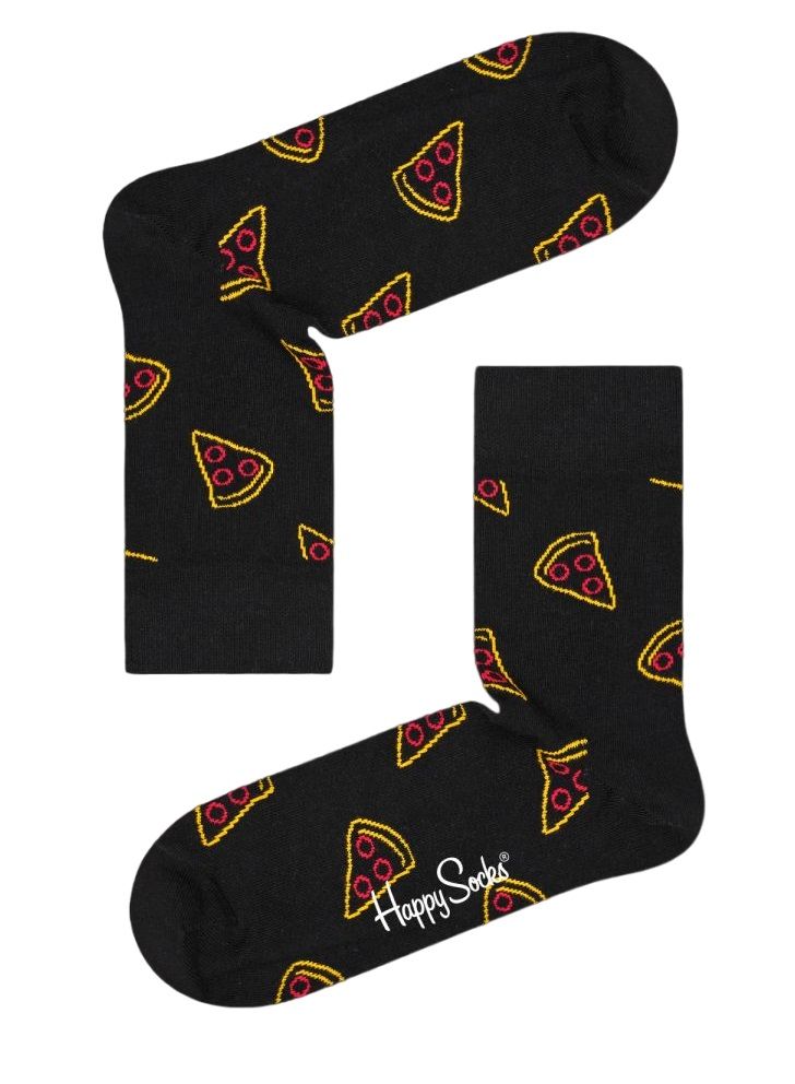 Носки унисекс Pizza Slice 1/2 Crew Sock с кусками пиццы.