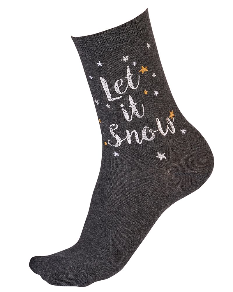 Новогодние хлопковые носки со снежинками Christmas Socks.