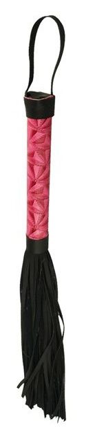 Аккуратная плетка, изготовленная из кожзама. Имеет жесткую ручку , петлю для удобного использования плети.  Длина хлыстов - 24 см.