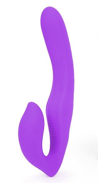 Фиолетовый безремневой страпон NAMI. Имеет 9 режимов вибрации. Выполнен из нежнейшего медицинского силикона. Рабочая длина - 12 см.