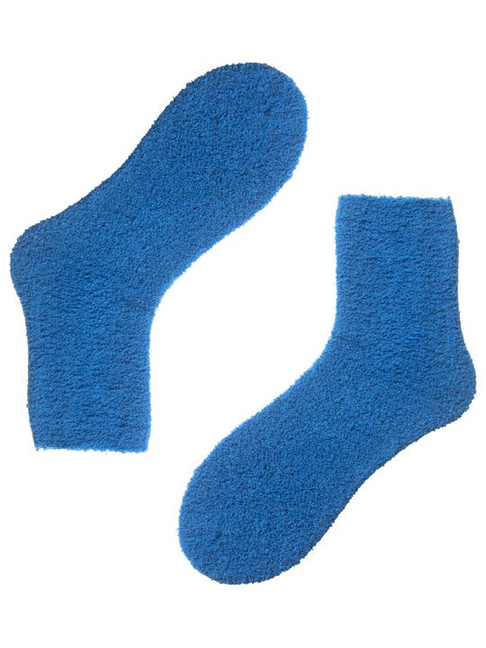 Однотонные женские плюшевые носки.