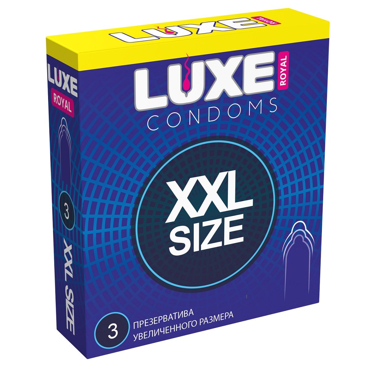 Высококачественные гладкие презервативы увеличенного размера. В фирменной упаковке содержится 3 презерватива из тонкого латекса. Ширина - 52 мм.<br> Толщина стенок - 0,06 мм.<br> В упаковке - 3 шт.