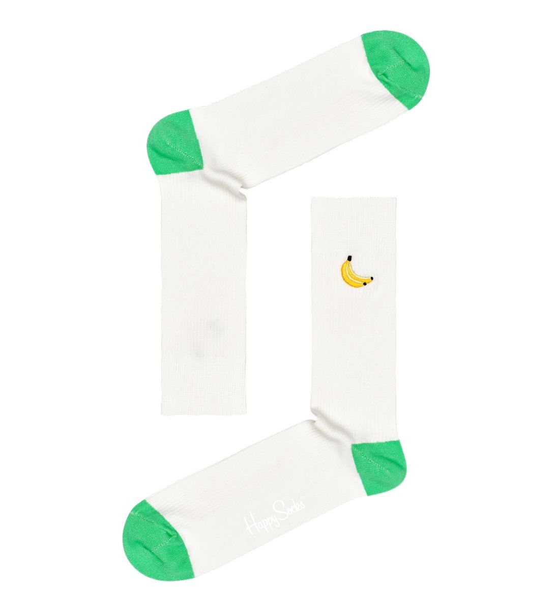 Носки унисекс Ribbed Embroidery Banana Sock в рубчик.