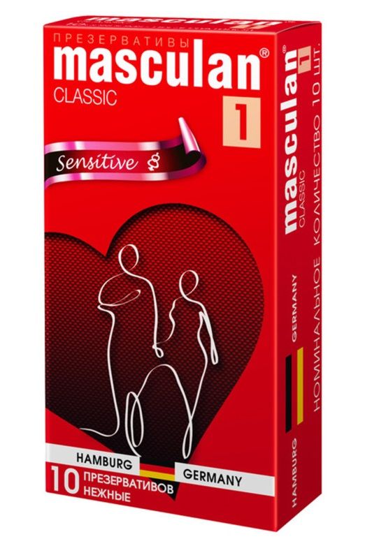 Нежные презервативы Masculan Sensetive – классические презервативы для защищенного секса. Гладкая поверхность из натурального латекса отлично передает тепло, чтобы сохранить естественные ощущения во время занятий любовью. Невесомая смазка, легкий аромат и полупрозрачный цвет дарят приятные впечатления от использования. В меру эластичные презервативы легко надеваются и остаются на месте на протяжении всего процесса. Masculan – тот самый презерватив, который не стыдно пригласить в интимный процесс.  Толщина - 0,06 мм.<br> Номинальная ширина - 53 мм. В упаковке - 10 шт.